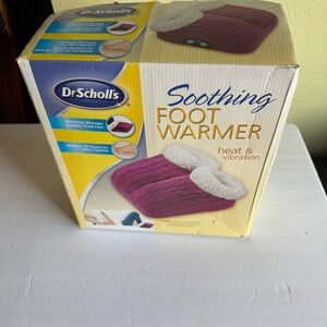 Dr. Scholl's Purple Foot Warmer with White Lining